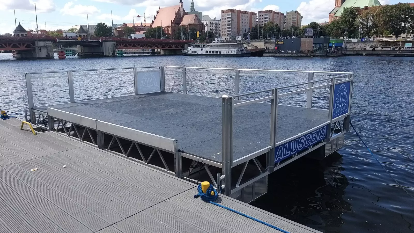 Aluminiowy pomost pływający AluBoats